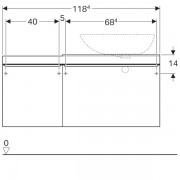     Geberit Citterio,       :  118.4,  54.3,  50.4,   -   ,  -   