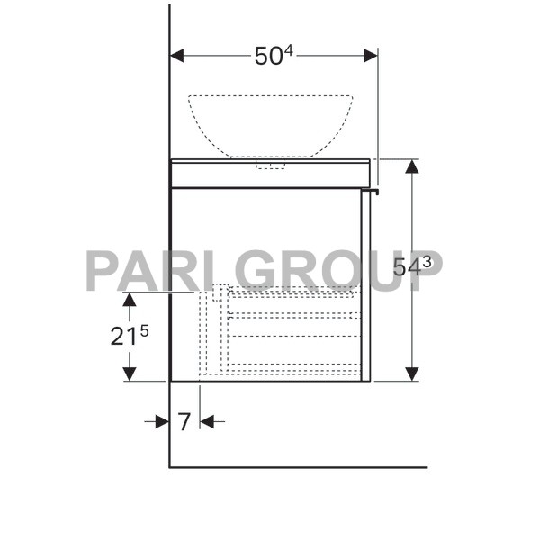    Geberit Citterio,       :  118.4,  54.3,  50.4,   -   ,  -   