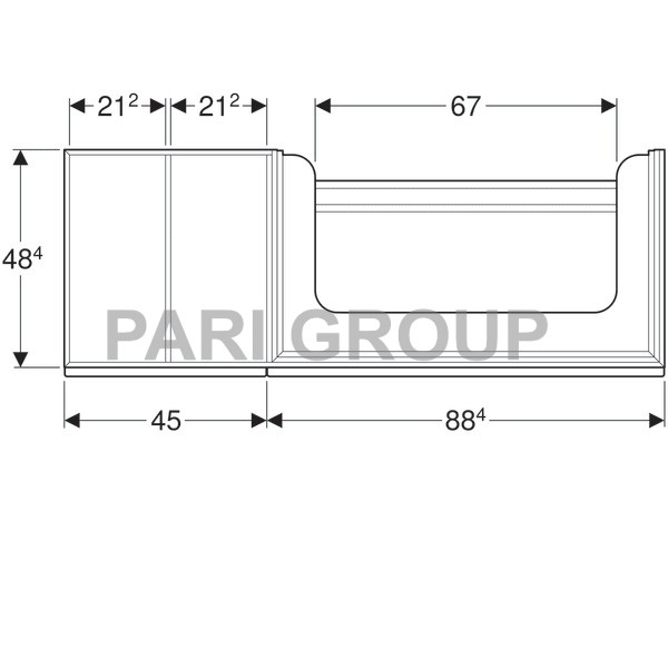    Geberit Citterio,       :  133.4,  55.4,  50.4,  -   ,  -   