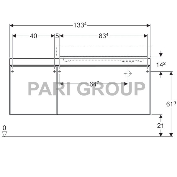    Geberit Citterio,       :  133.4,  55.4,  50.4,  -   ,  -   