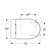      Geberit Icon, Rimfree c       ,  54 , 