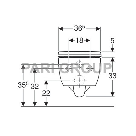      Geberit Icon, Rimfree c       ,  54 , 