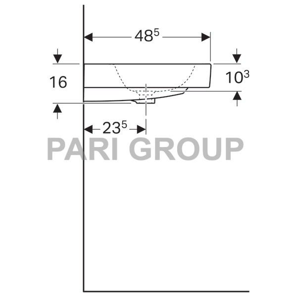  Geberit iCon     :  90,  48.5,      ,   ,   , 