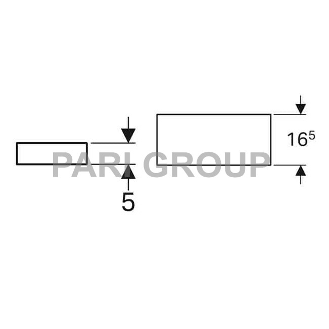   Geberit iCon:  37,  5,  16.5, ,   
