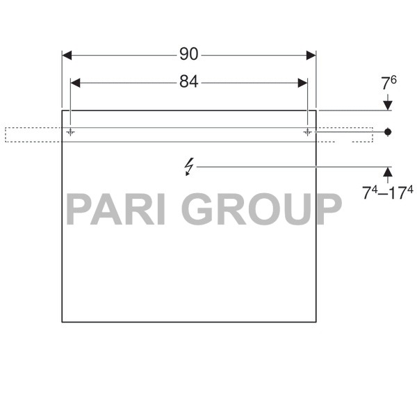    Geberit iCon:  90,  75