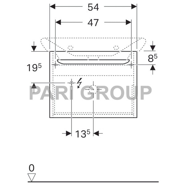 ������� ��� �������� Geberit myDay, � ��������� ������: ������ 54��, ������ 41��, ������� 43��, ��� ������ ����� � �������