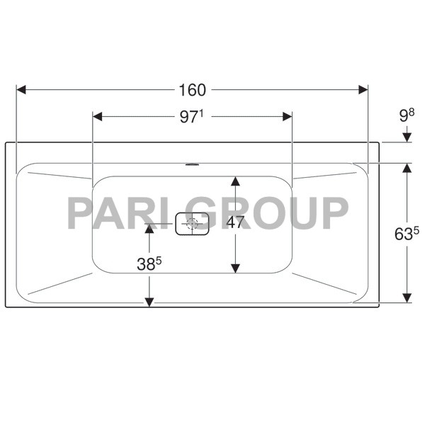   Geberit myDay, Duo:  170,  75