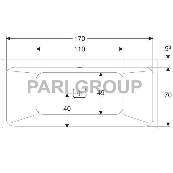   Geberit myDay Duo:  180,  80,  , 