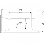   Geberit myDay Duo:  180,  80,  , 