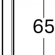 Зеркало с подсветкой Geberit Option Basic, двухсторонняя подсветка: ширина 40см, высота 65см