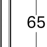 Зеркало с подсветкой Geberit Option Basic, двухсторонняя подсветка: ширина 50см, высота 65см