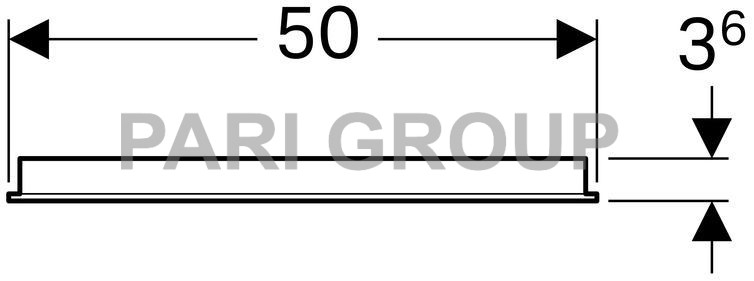 ������� � ���������� Geberit Option Basic, ������������� ���������: ������ 50��, ������ 65��