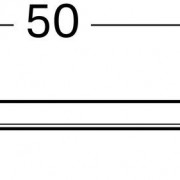 Зеркало с подсветкой Geberit Option Basic, двухсторонняя подсветка: ширина 50см, высота 65см