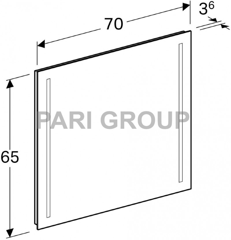 ������� � ���������� Geberit Option Basic, ������������� ���������: ������ 70��, ������ 65��