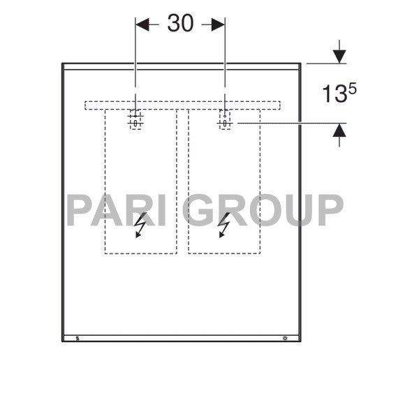 ������� � ���������� Geberit Option Plus � ������ � �������� ����������: ������ 60��, ������ 70��, ����������� �������, ������������ ���������