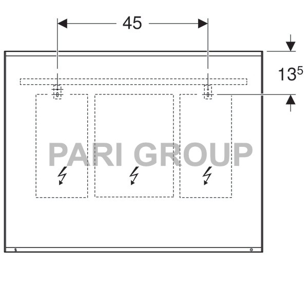������� � ���������� Geberit Option Plus � ������ � �������� ����������: ������ 90��, ������ 70��, ����������� �������, ������������ ���������