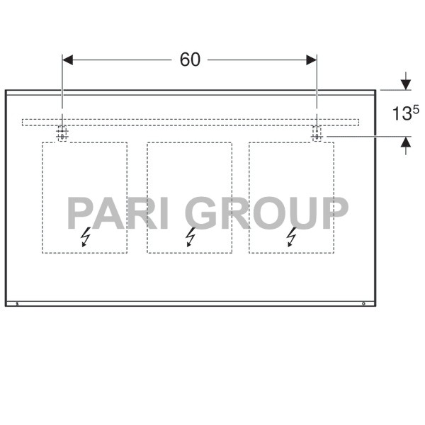 ������� � ���������� Geberit Option Plus � ������ � �������� ����������: ������ 120��, ������ 70��, ����������� �������, ������������ ���������
