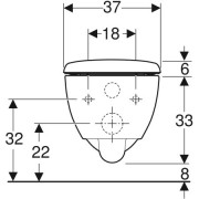 Комплект Geberit Renova Compact Rimfree подвесного, укороченного, безободкового унитаза, глубина 49см ,с сиденьем и быстросъемной крышкой с микролифтом, белый
