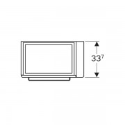 Шкафчик для раковины Geberit Renova Compact, с держателем для полотенец справа, одна дверца, петли слева, ширина 59см, высота 60.4см, глубина 36.7см, корпус- лак белый матовый, фасад - лак белый глянец