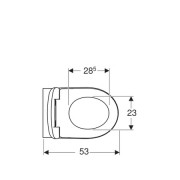 Комплект из подвесного безободкового унитаза Renova T54 Rimfree c сиденьем и быстросъемной крышкой с микролифтом., белый