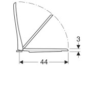 Сиденье для унитаза Geberit Renova с детским сиденьем, функция плавного опускания, быстроразъемные петли, крепление сверху, белый