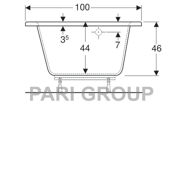   Geberit Renova:  140,  100,  , 