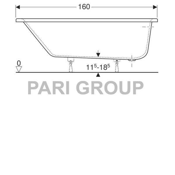   Geberit Renova:  160,  100,  , 