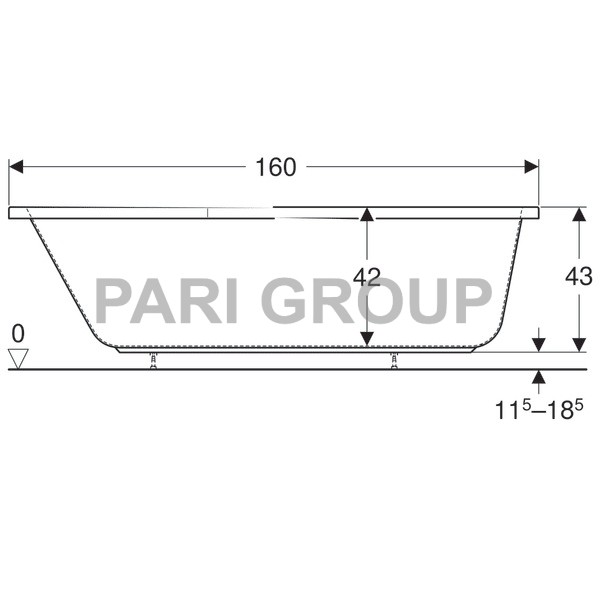  Geberit Renova , ,  160,  75,  , 