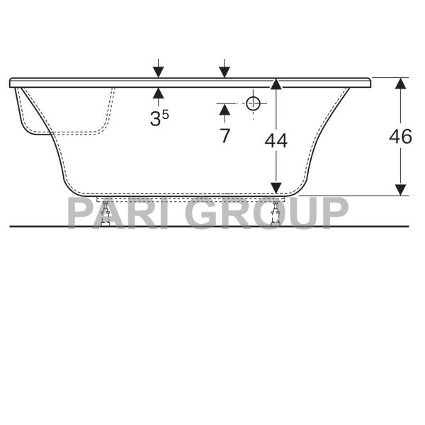   Geberit Renova:  135,  135, 