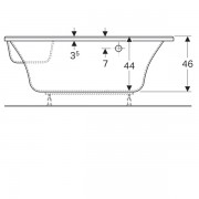 Ванна угловая Geberit Renova: длина 135см, ширина 135см, белый