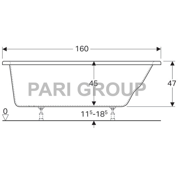   Geberit Renova:  160,  80,