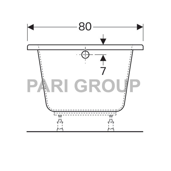   Geberit Renova:  160,  80,