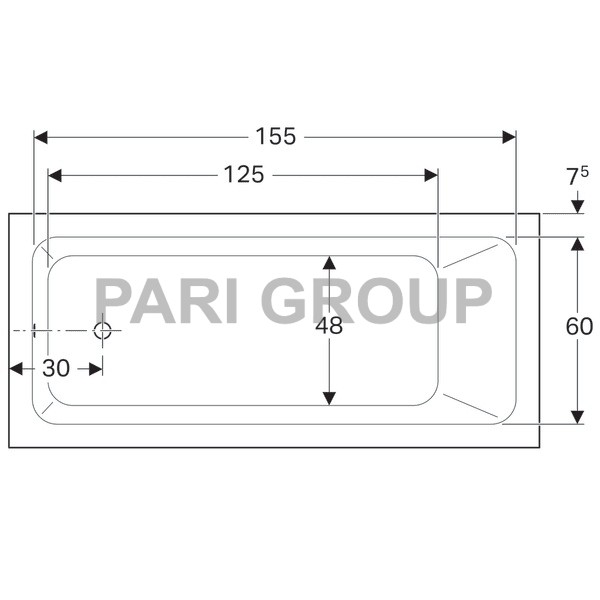  Geberit Renova:  170,  75, 