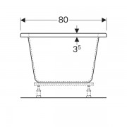   Geberit Renova, Duo:  180,  80, 
