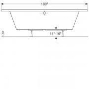 Ванна угловая Geberit Renova: длина 135см, ширина 135см
