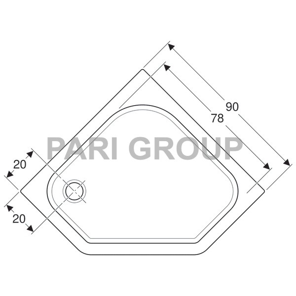   Geberit Renova , ,  90,  90,  7,2 , 