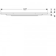 Поддон душевой Geberit Renova пятиугольный, акриловый, длина 90см, ширина 90см, высота 7,2 см, белый
