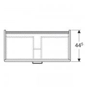 Шкафчик для раковины Geberit Renova Plan, с одним выдвижным ящиком и одним внутренним выдвижным ящиком: ширина 93см, высота 46.3см, глубина 47.2см, матовый белый / меламиновое покрытие, ультраглянцевый белый, пленочное покрытие