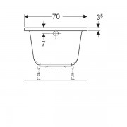   Geberit Renova Plan:  160,  70,  , 