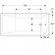   Geberit Renova Plan:  160,  75,  , 