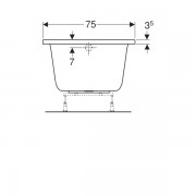   Geberit Renova Plan:  160,  75,  , 