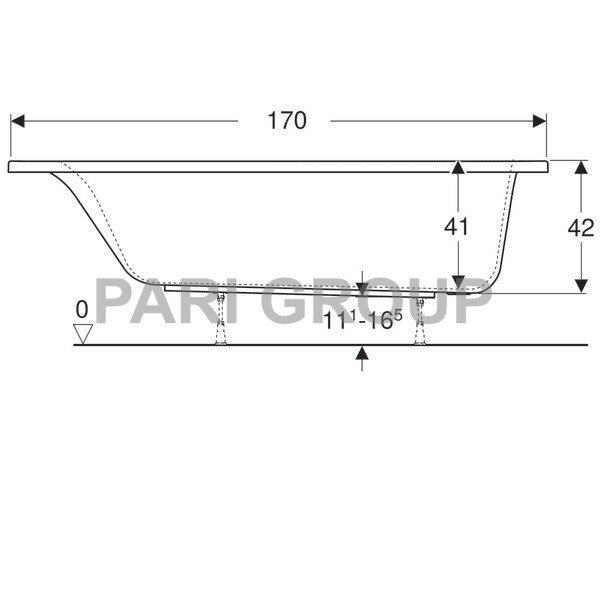   Geberit Renova Plan:  170,  75,  , 