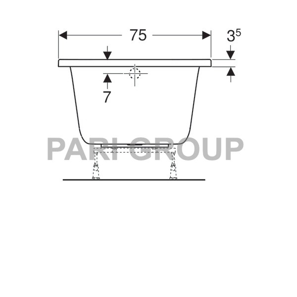   Geberit Renova Plan:  170,  75,  , 