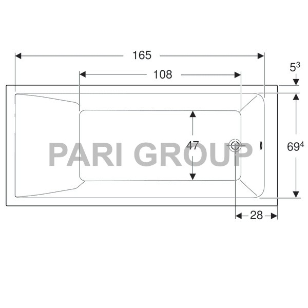   Geberit Renova Plan:  180,  80,  , 