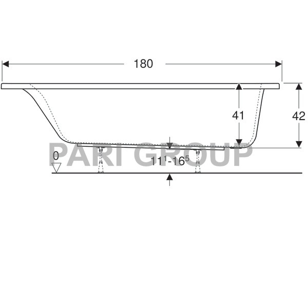   Geberit Renova Plan:  180,  80,  , 