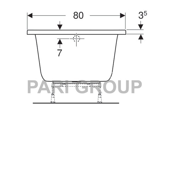   Geberit Renova Plan:  180,  80,  , 