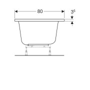   Geberit Renova Plan Duo,  180,  80,  , 