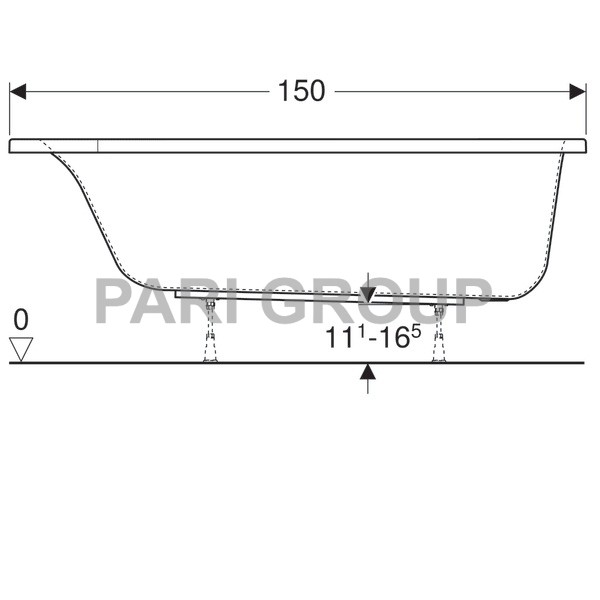   Geberit Renova Plan:  150,  90,  ,  , 