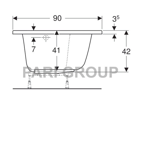  Geberit Renova Plan:  150,  90,  ,  , 