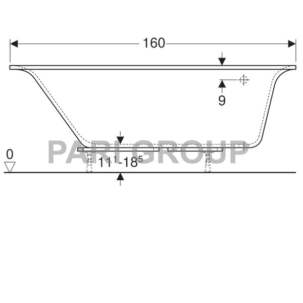   Geberit Renova Plan, :  160,  100,  , 